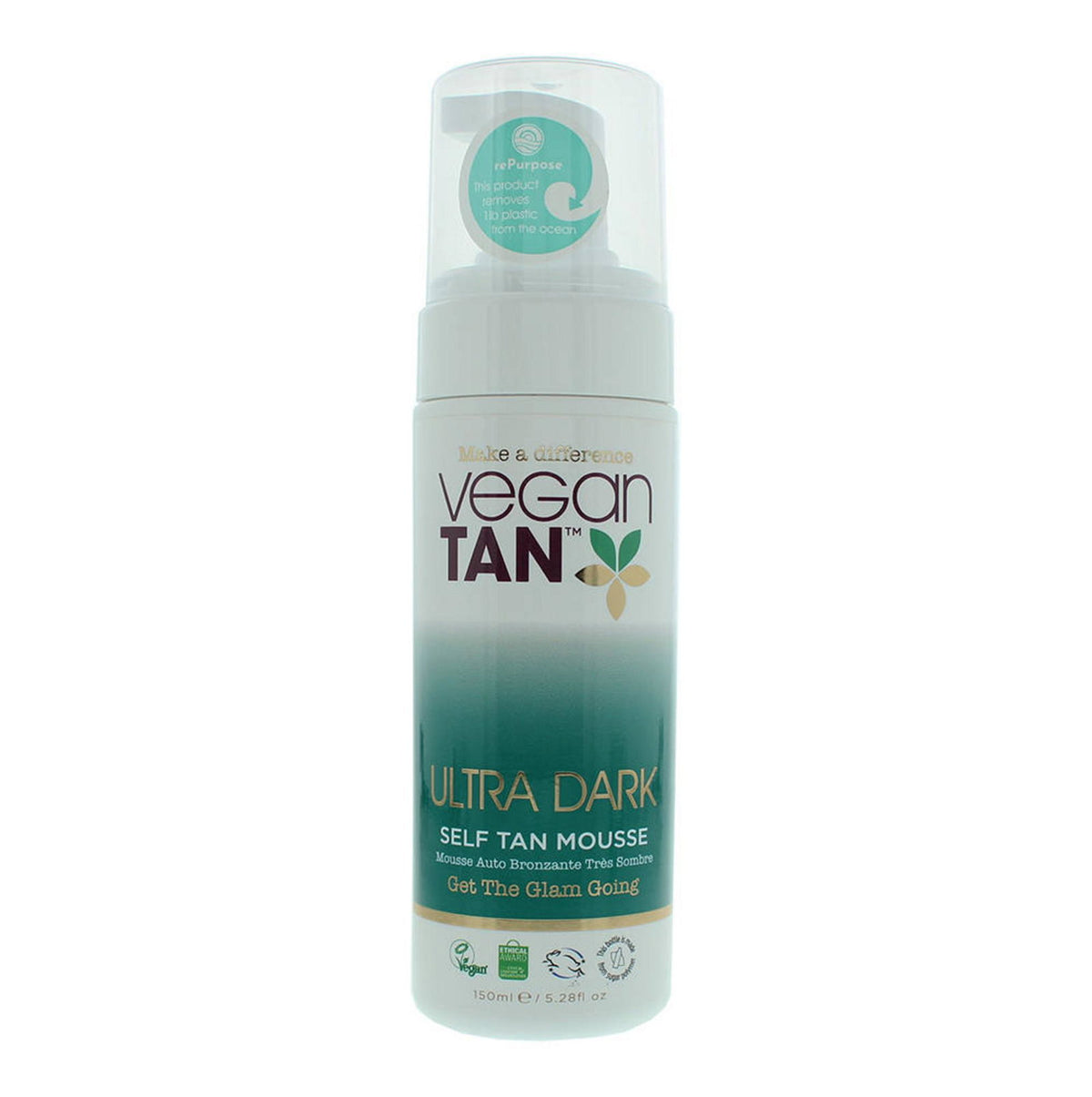 Vegan Tan, Ultra Dark Tan, Vegan, Bronzing, Self-Tanning Mousse, 150 ml