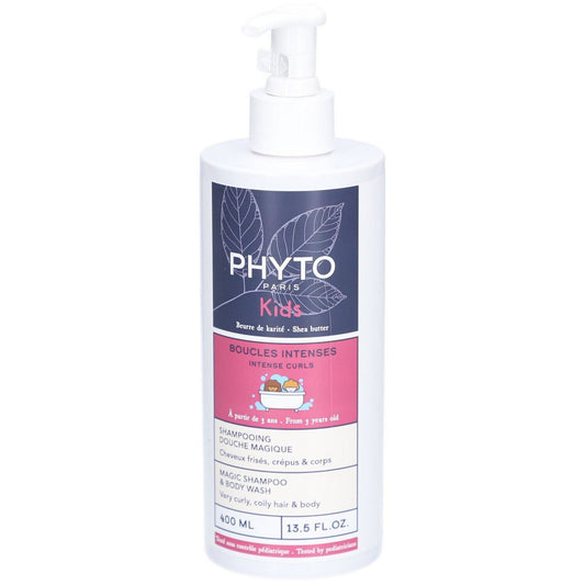 Phyto, Intense Curls, Shower Gel & Shampoo 2-In-1, 400 ml