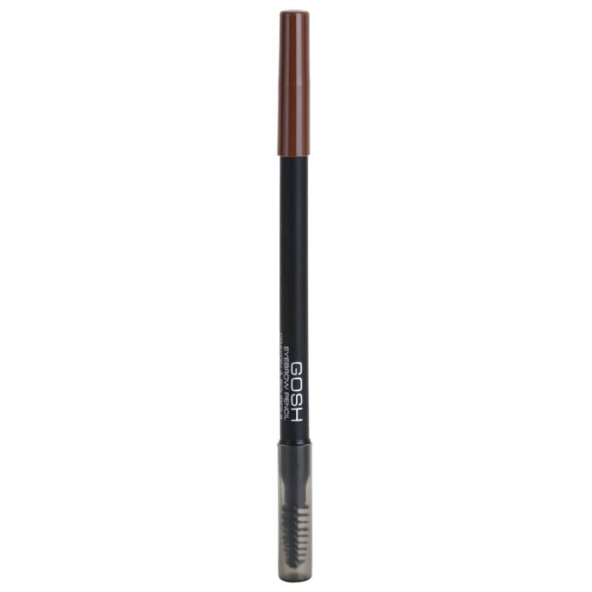 Gosh, Gosh, Eyebrow Cream Pencil & Brush 2-In-1, 01, Brown, 1.2 g