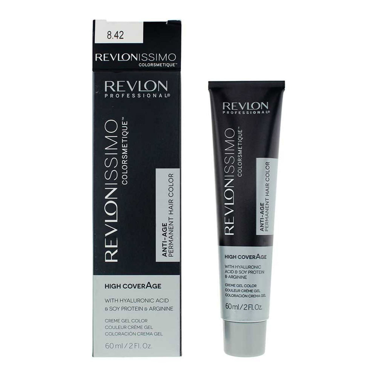 Revlon, Revlonissimo Colorsmetique, Permanent Hair Dye, 8.42 Light Honey Blonde, 60 ml