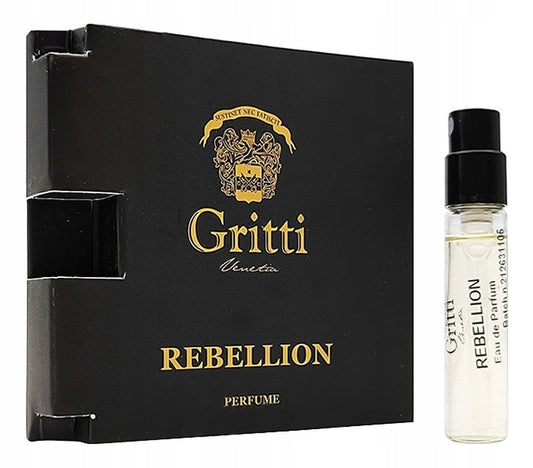 Gritti Rebellion official perfume sample 2ml 0.06 fl. oz.
