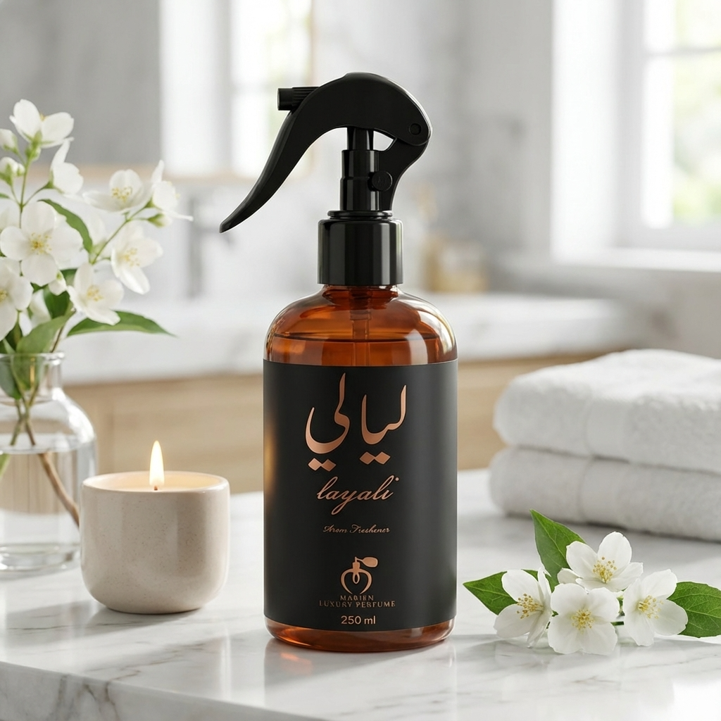 Marien Layali Fabric, Upholstery and Room Fragrance Spray | Floral & Fruity - 250ml