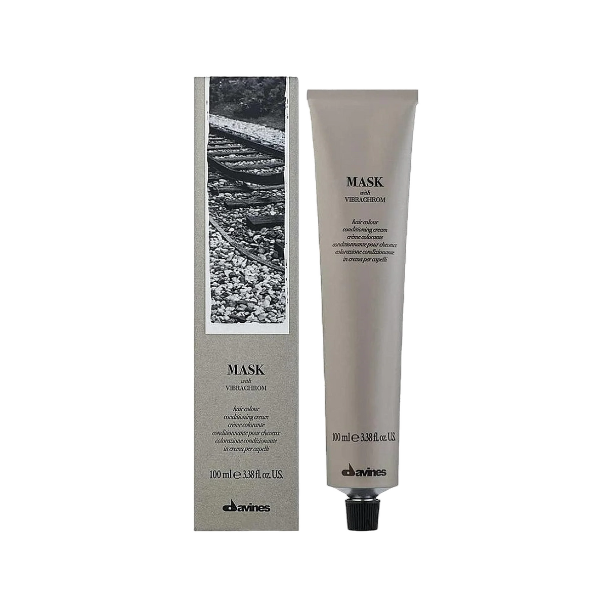 Davines, Mask With Vibrachrom, Permanent Hair Dye, 7 , 100 ml