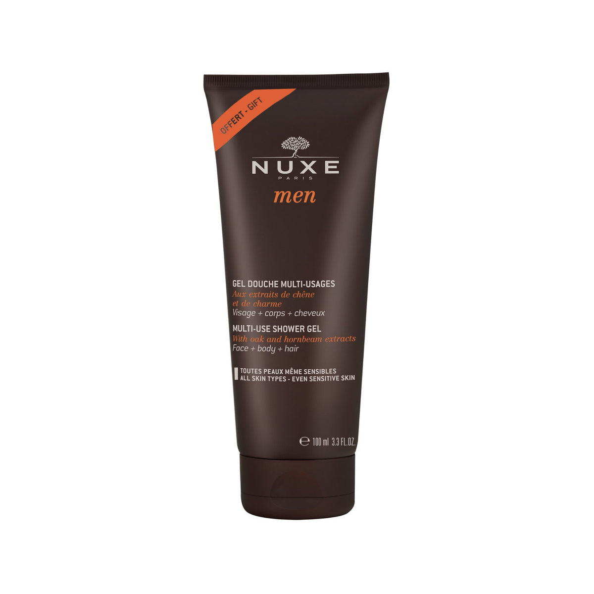 Nuxe, Men Multi-Use, Shower Gel, All Over The Body, For All Skin Types, 100 ml