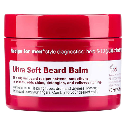 Recipe For Men, Ultra Soft Beard Balm, Beard Balm, Softening, 80 ml