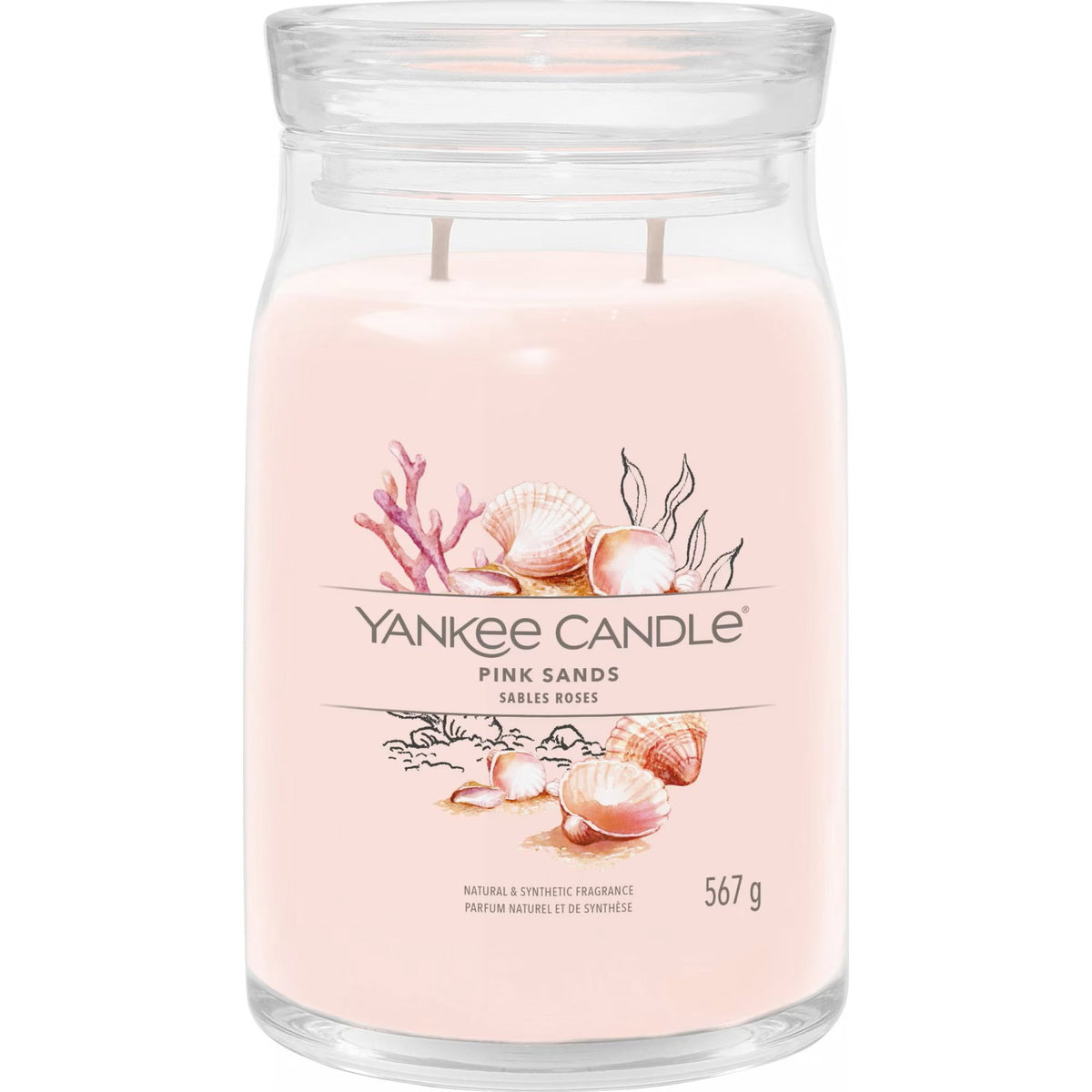 Yankee Candle, Pink Sands, Scented Candle, 567 g